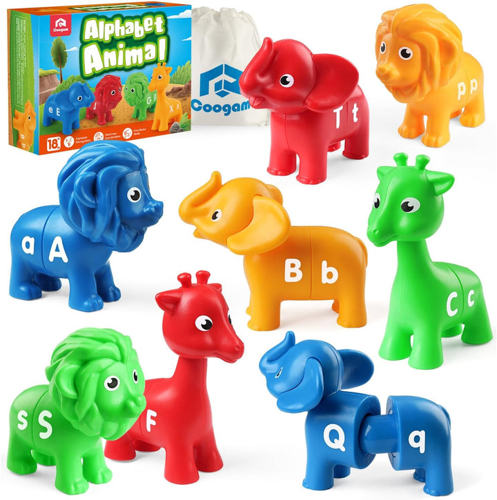 Coogam Juego de emparejar letras ABC, 26 piezas, juguete educativo...