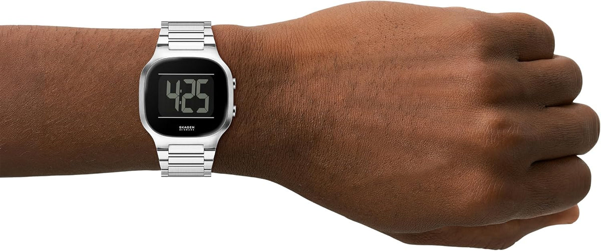Skagen Reloj digital de acero inoxidable Mellem para hombre