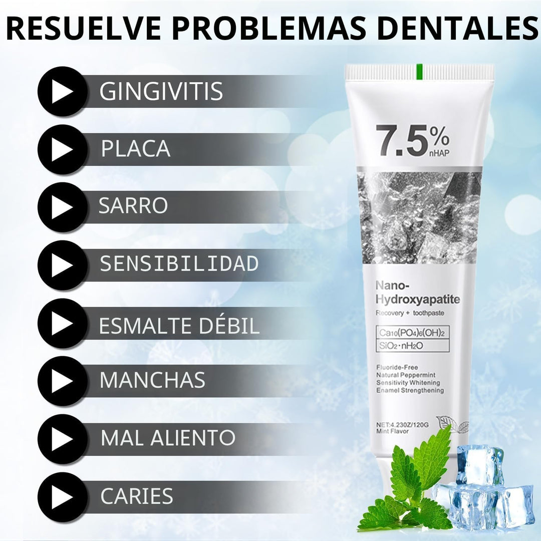 Pastas dentales de hidroxiapatita para la protección del esmalte y...
