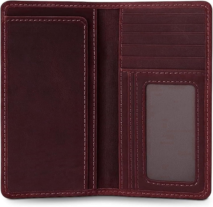 RAW HYD - Cartera larga de cuero para hombres | Funda de chequera d...