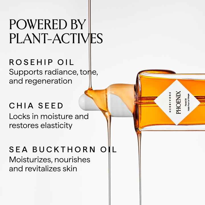 HERBIVORE Aceite facial antienvejecimiento de rosa mosqueta Phoenix...