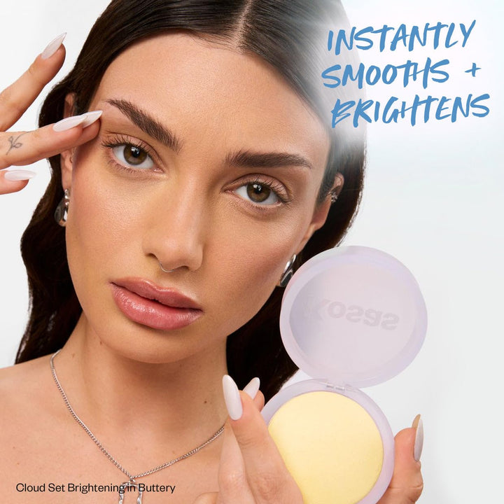 Kosas Cloud Set - Polvo horneado iluminador para debajo de los ojos...