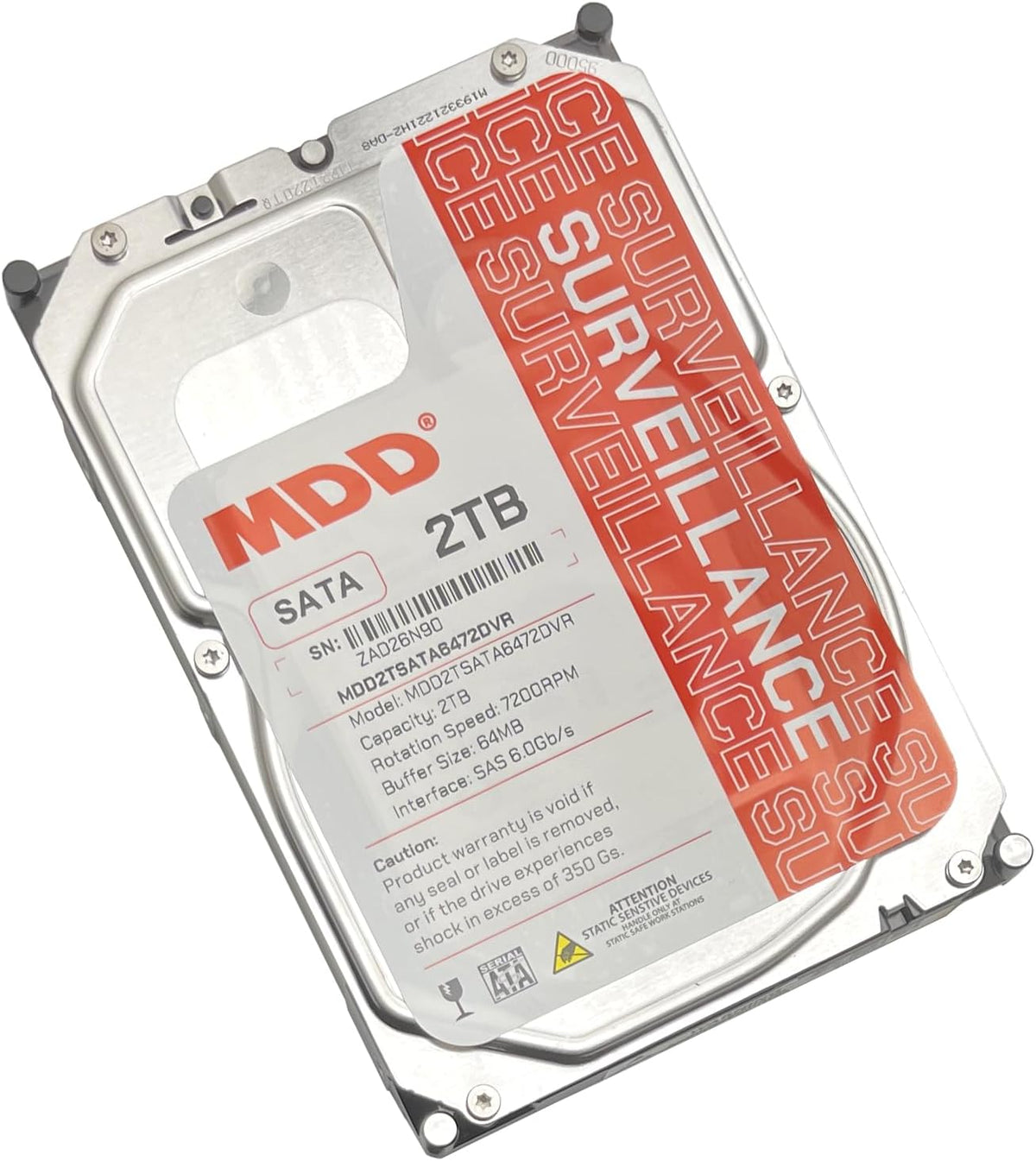 MDD 2TB 64MB caché 7200RPM SATA 6.0Gb\/s 3.5inch disco duro de vigi...