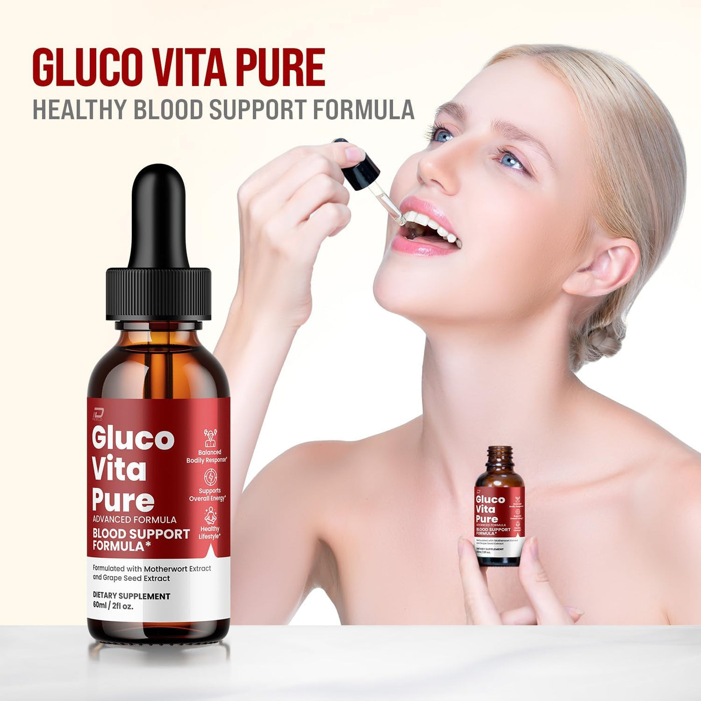 Gluco Vita Pure Drops Healthy Formula - GlucoVita Pure Liquid All N...
