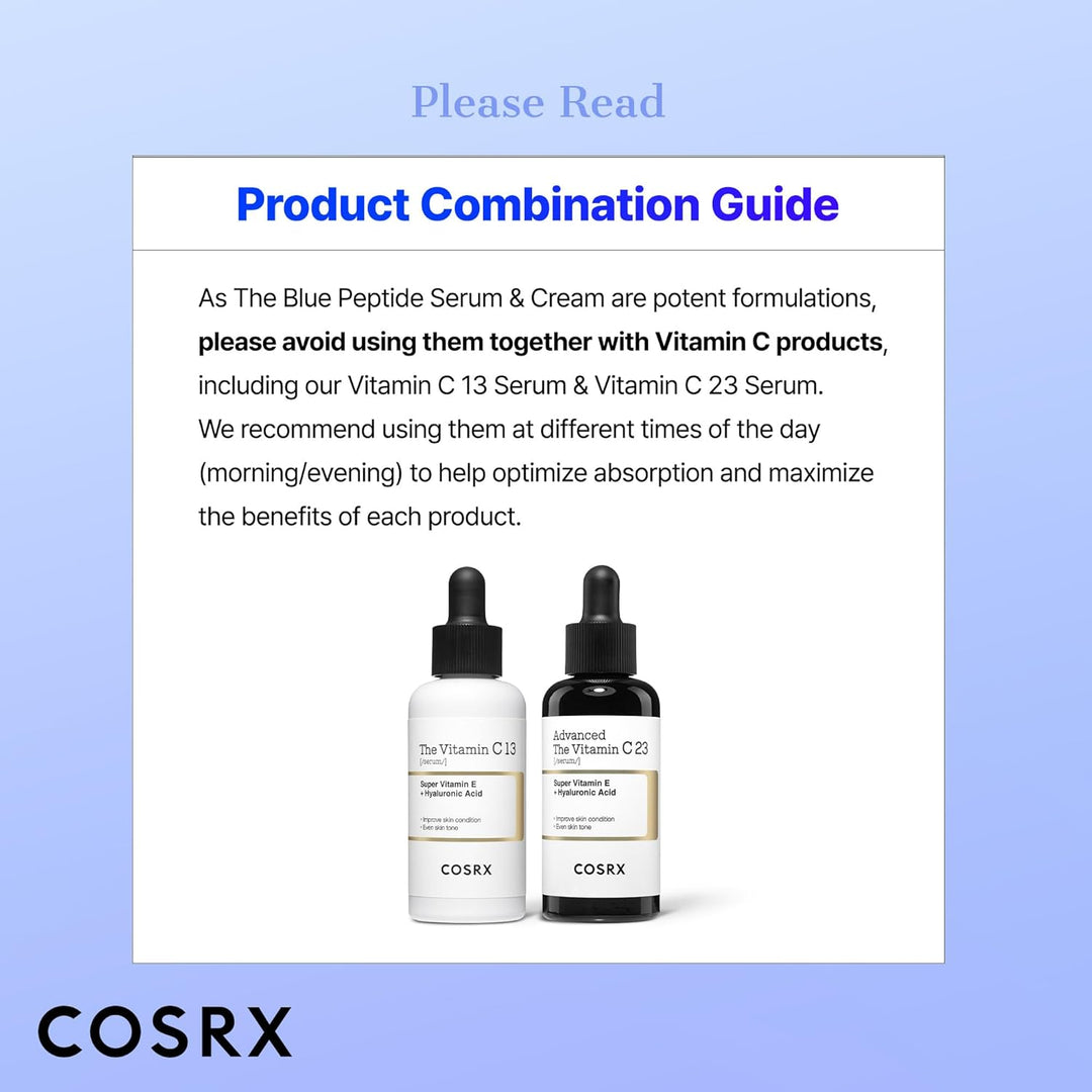 COSRX The Blue Copper Peptide Bakuchiol Serum, suero rellenador de...