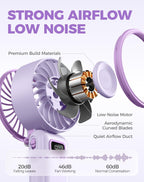 Diveblues Ventilador turbo portátil, ventilador de mano de 100 velo...