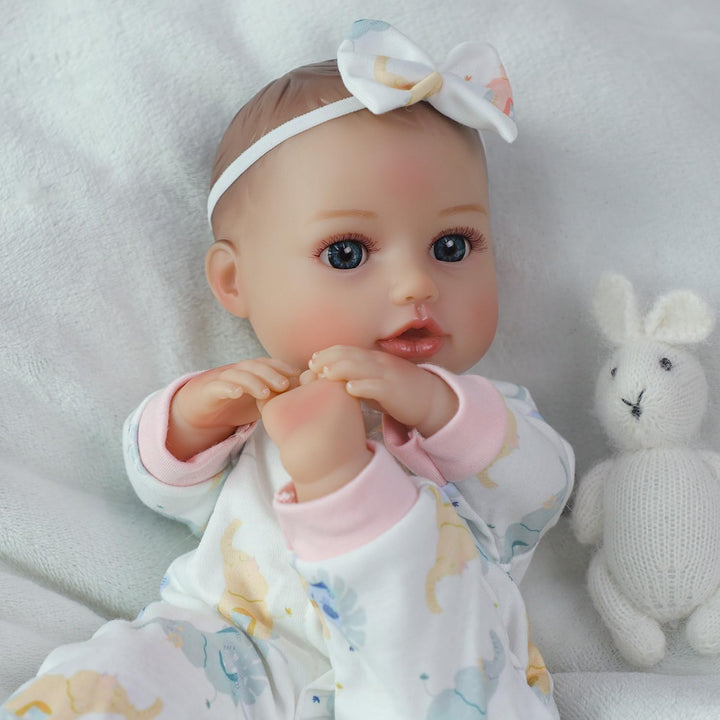 SCOM First Baby Doll Girl - Muñeca suave realista de 16 pulgadas co...
