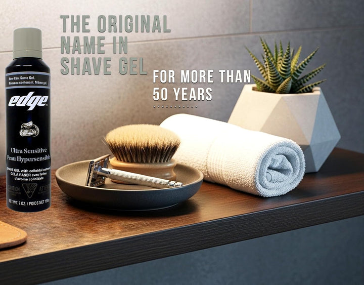 Edge Gel de afeitado ultra sensible, sin fragancia, 7 onzas (paquet...
