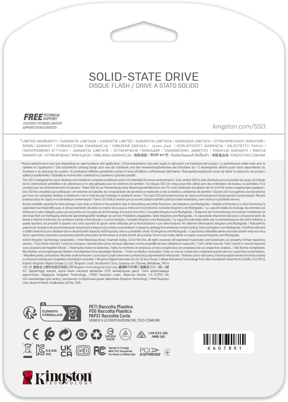 SSD Kingston NV3 2TB M.2 2280 NVMe | PCIe 4.0 generación 4x4 | Hast...