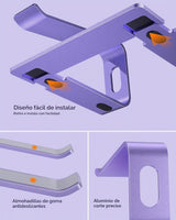 Nulaxy Soporte ergonómico de aluminio para portátil - Elevador desm...