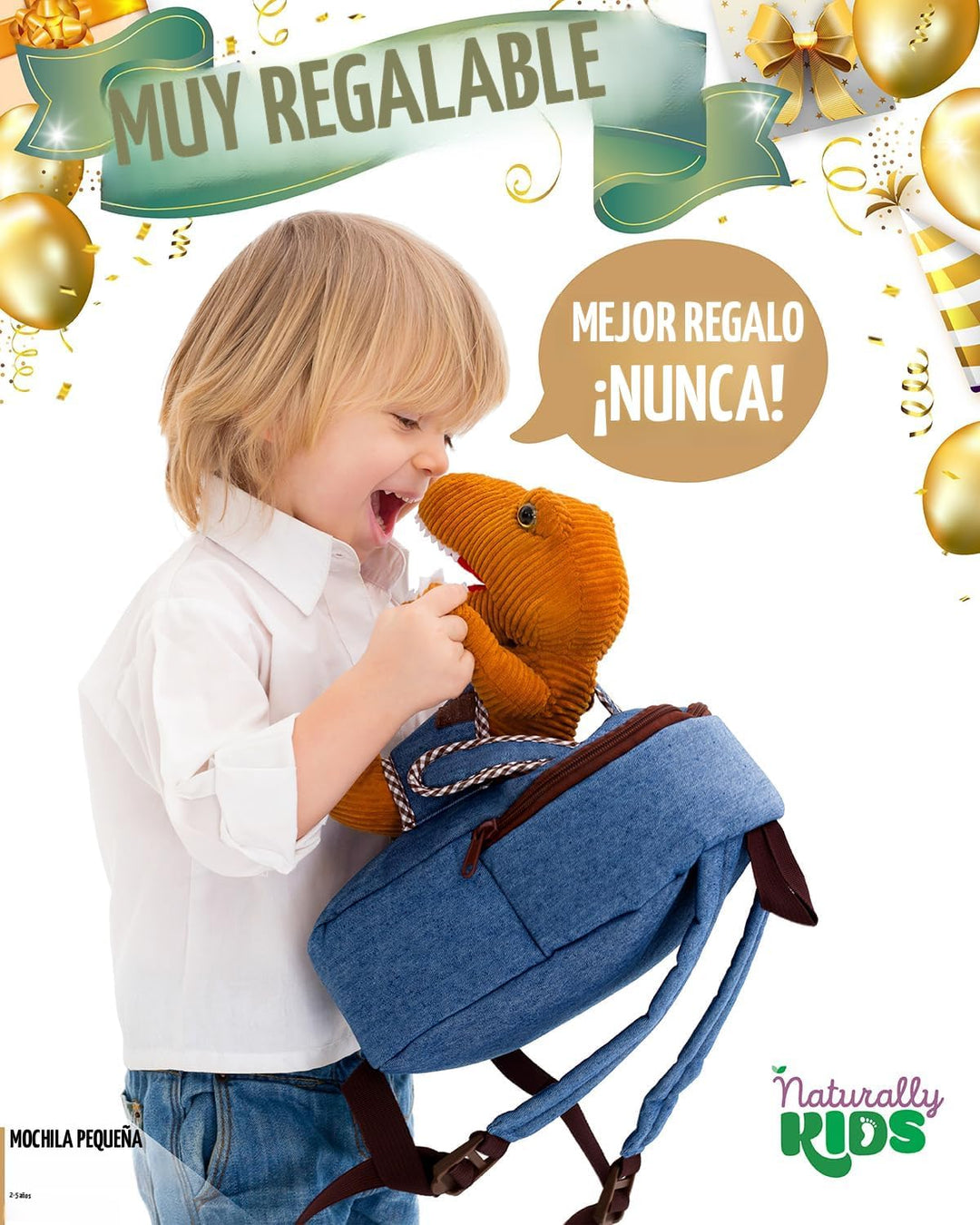 Naturally KIDS - Juguetes de dinosaurio para niños de 2 a 5 años, r...
