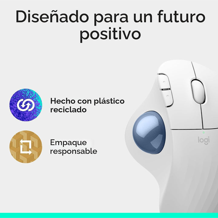 Logitech Ergo M575S Ratón Inalámbrico Trackball, Ratón Inalámbrico...