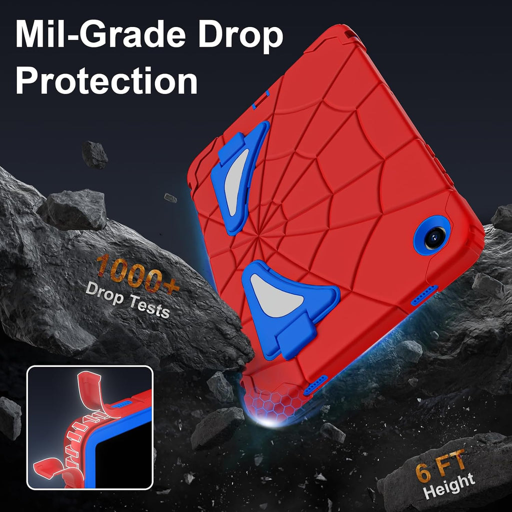 Funda a prueba de golpes para Samsung Galaxy Tab A11+ Plus/A9+ 11", color rojo y azul