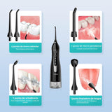 COSLUS Hilo Dental de Agua: Irrigador Oral Portátil Inalámbrico 300...