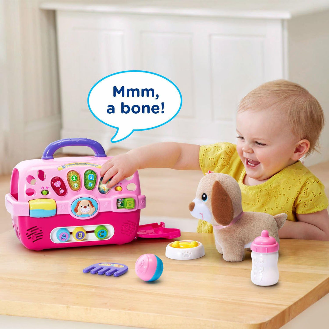 Portabebés de aprendizaje VTech Care for Me, color rosa