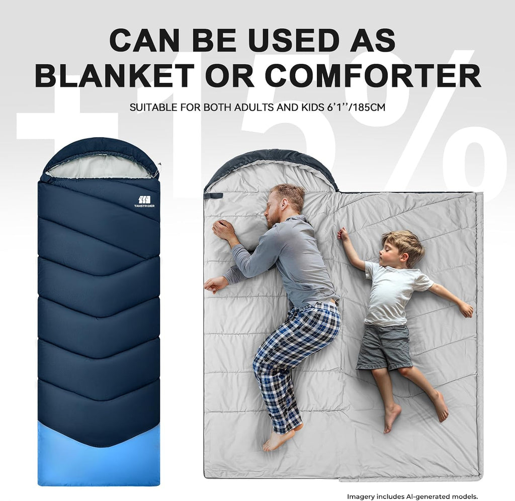 Sacos de dormir para adultos y niños de 4 estaciones para