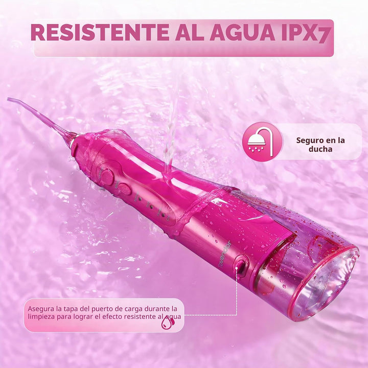 TOVENDOR Irrigador dental eléctrico de agua, hilo dental inalámbric...
