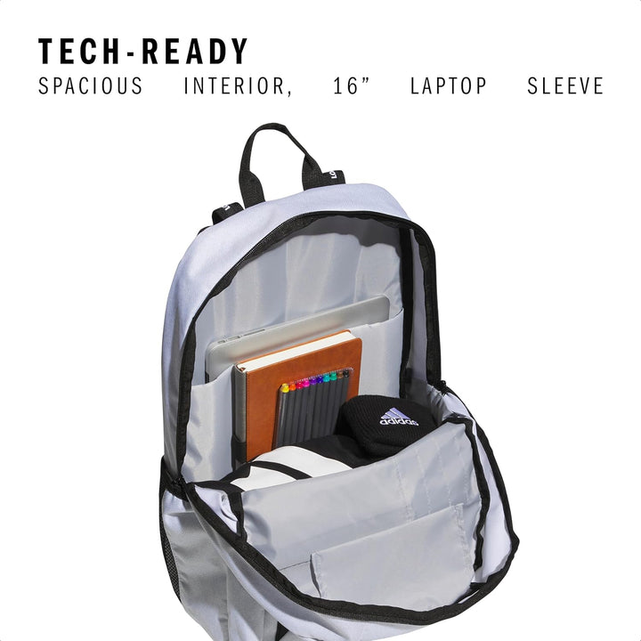 Mochila adidas Excel - Bolsa grande y resistente para laptop, libro...