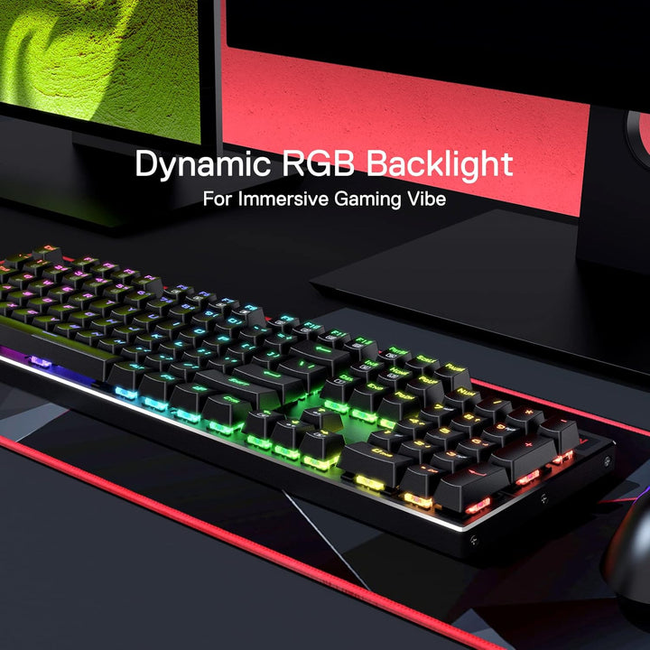 Redragon K556 PRO Teclado de Juegos Inalámbrico RGB Actualizado, Te...