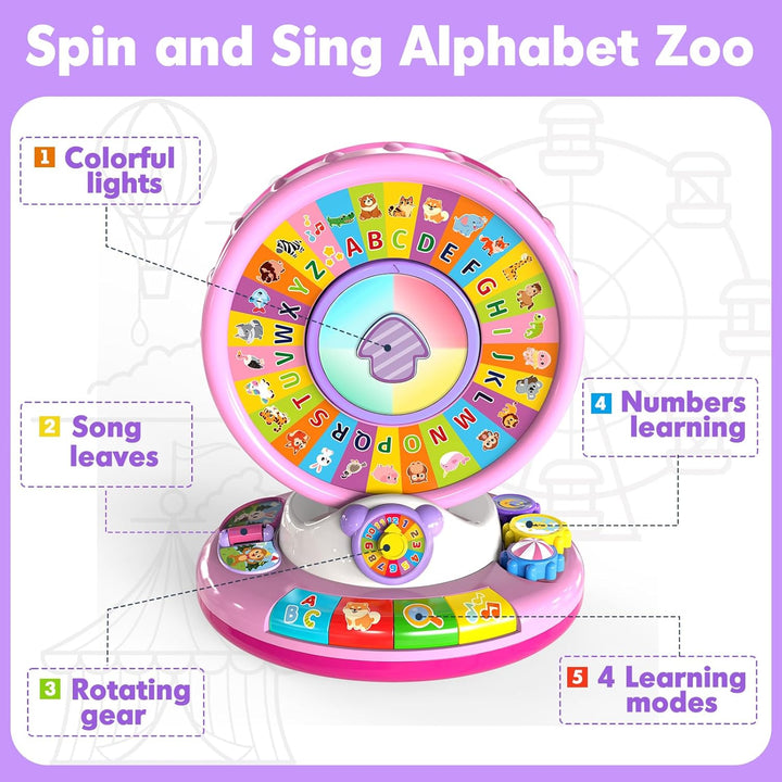 Duchong Juguetes de aprendizaje para niñas de 1 a 3 años, zoológico...