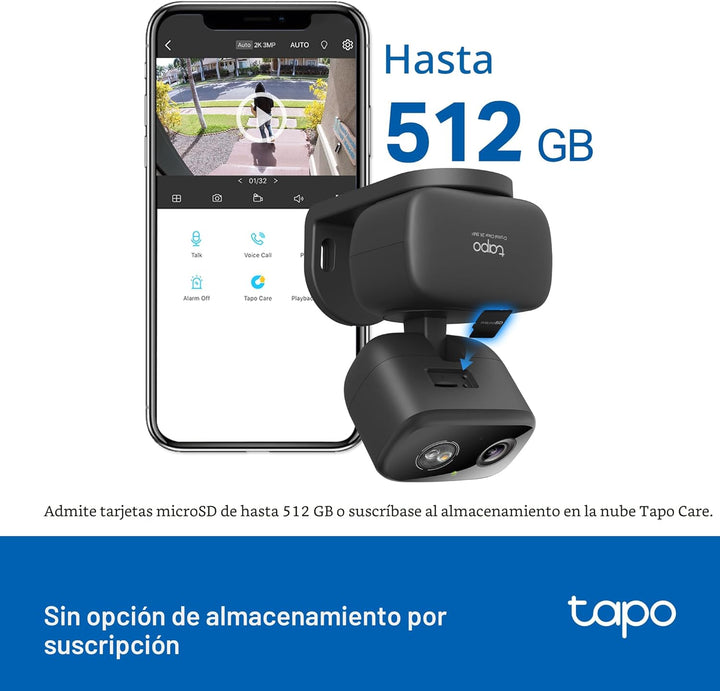 Tapo - Cámara de seguridad 2K 3MP con inclinación\/giro para interi...