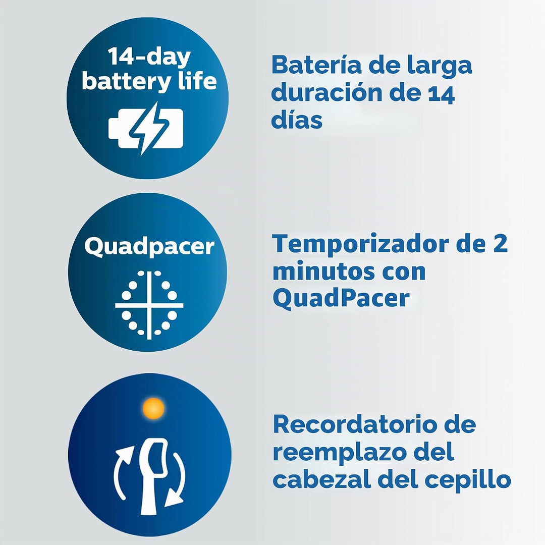 Philips Sonicare Compact Flosser 1000, morado, Cepillo de dientes e...