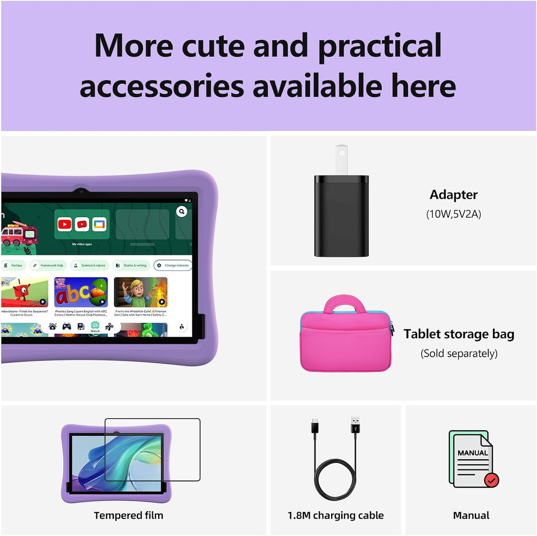 plimpton Tablet infantil de 10 pulgadas \u2013 Android 15 Tablet pa...