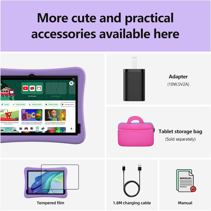 plimpton Tablet infantil de 10 pulgadas \u2013 Android 15 Tablet pa...