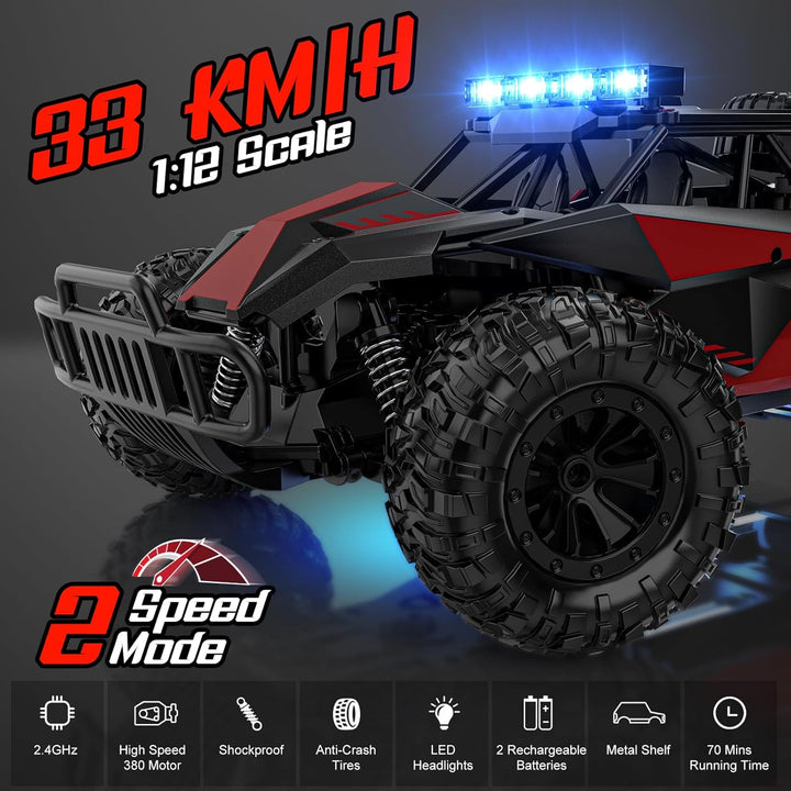 BLUEJAY Coche de Control Remoto, Coches RC Juguetes de Alta Velocid...