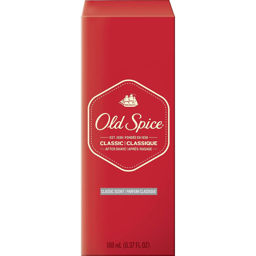 Old Spice Classic After Shave 6.37 oz (paquete de 3)