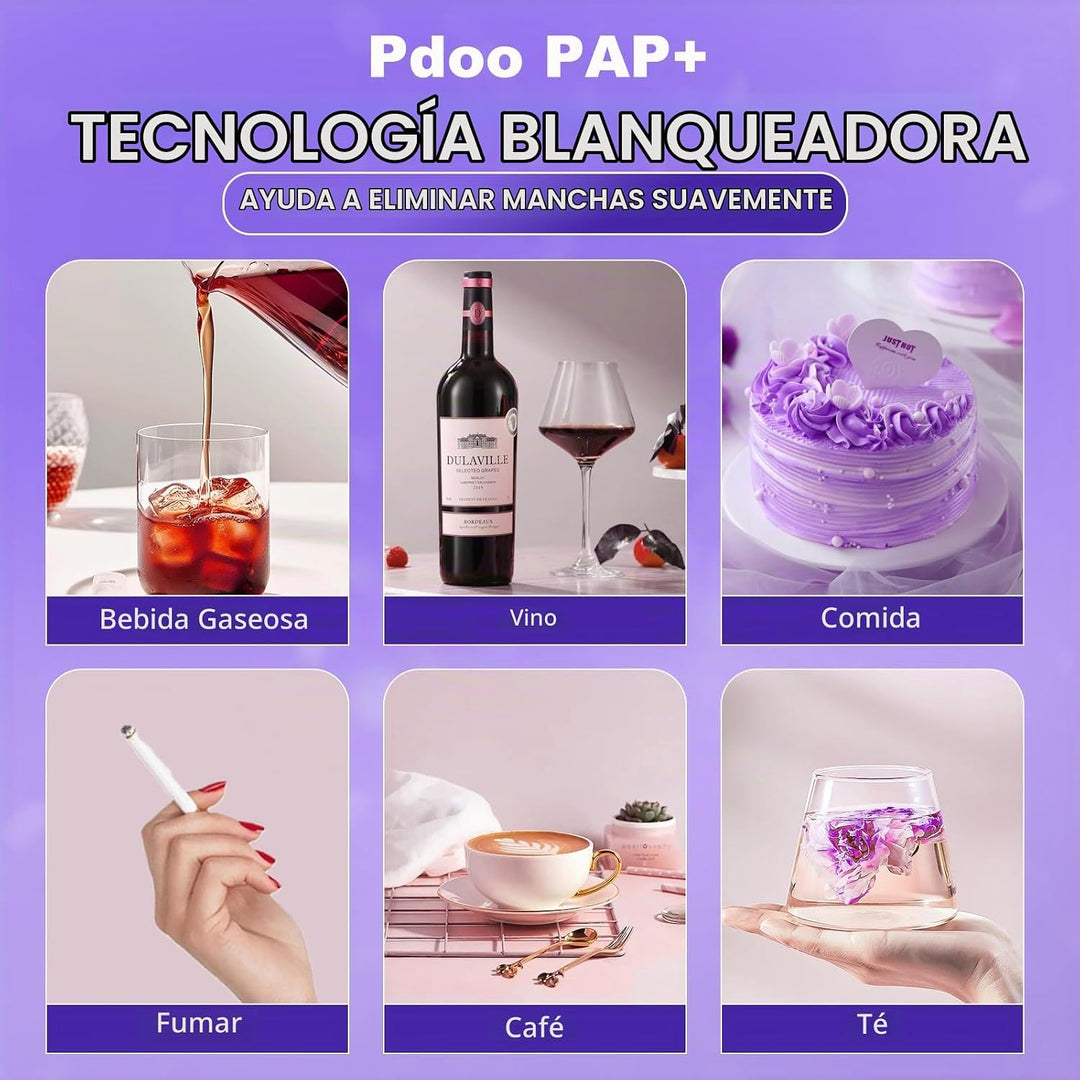 Tiras blanqueadoras de dientes moradas \u2013 28 tiras blanqueadora...