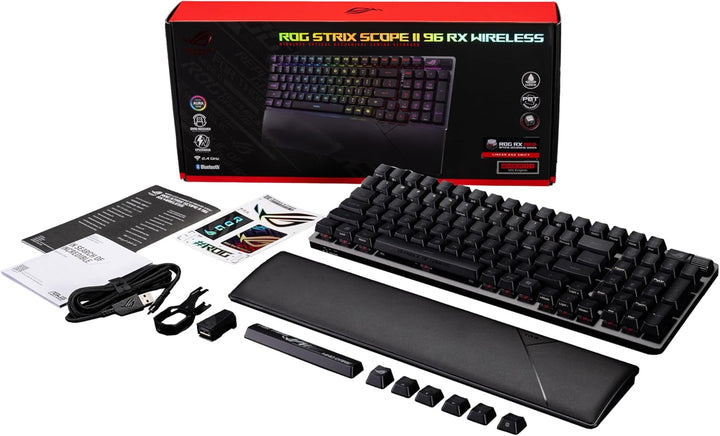Teclado óptico inalámbrico para juegos ASUS ROG Strix Scope II 96 R...