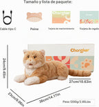 Chongker Animal de peluche interactivo de gato robot de 24.8 pulgadas para