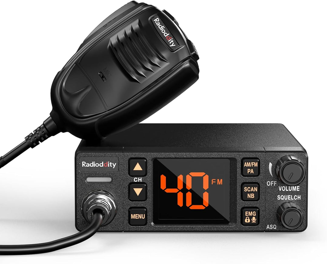 Radioddity Radio CB-606 PRO CB transceptor móvil AM/FM/PA
