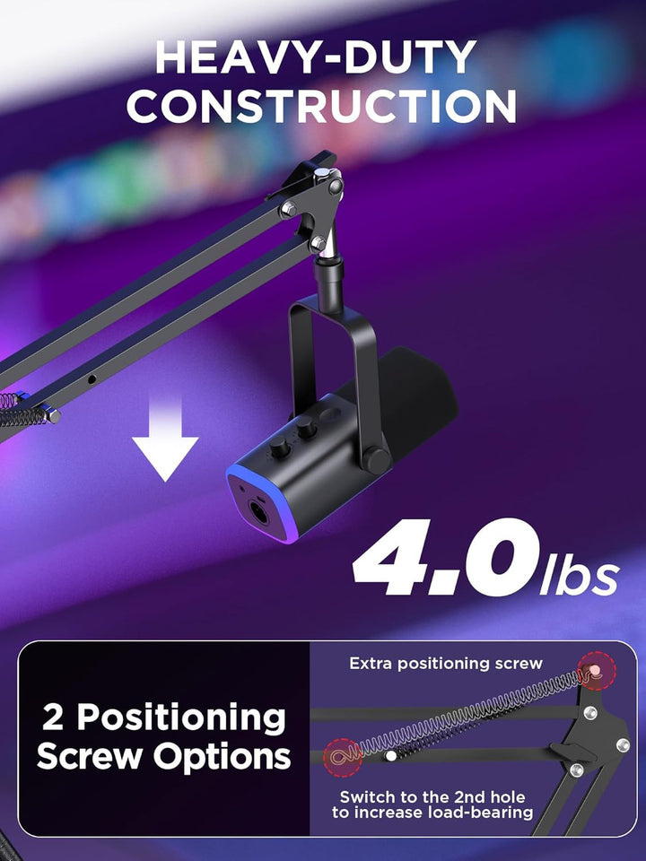 InnoGear Soporte de micrófono con brazo para micrófono Blue Yeti Hy...