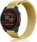 QuickFit - Correa de reloj de metal de 0.866 in para Garmin Fenix 9/9 Pro