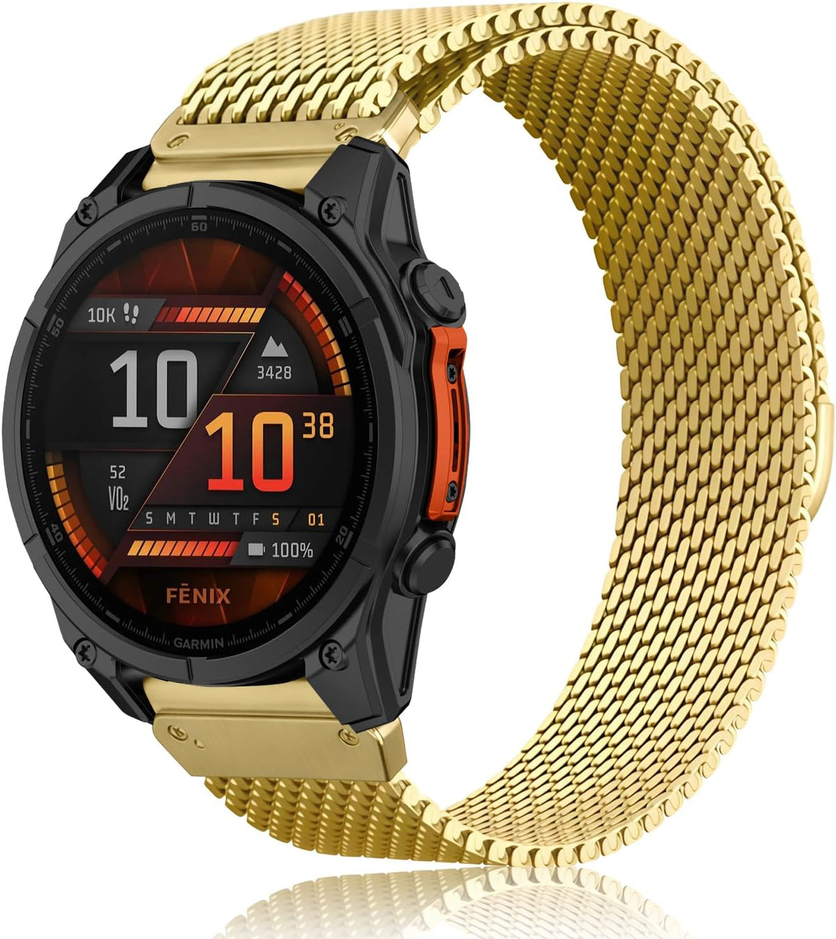 QuickFit - Correa de reloj de metal de 0.866 in para Garmin Fenix 9/9 Pro