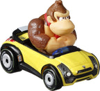 Hot Wheels Mario Kart - Paquete de 4 vehículos de los personajes favoritos de los fans que incluye 1 modelo exclusivo, regalo coleccionable para niños y fans a partir de 3 años