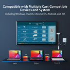 j5create Adaptador de pantalla inalámbrico ScreenCast 4K Max con antena