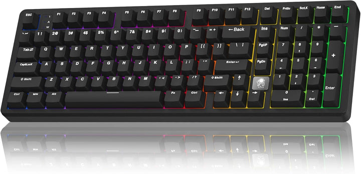 LEOBOG HI98C Pro Teclado mecánico inalámbrico para juegos, triple m...
