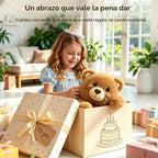 Mewaii Peluche de oso de peluche con peso, calentable, refrigerable, 2-5