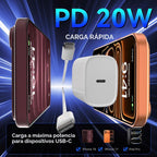 Cargador rápido para iPhone 18 17 16 Pro Max, cargador USB C de 20 W para