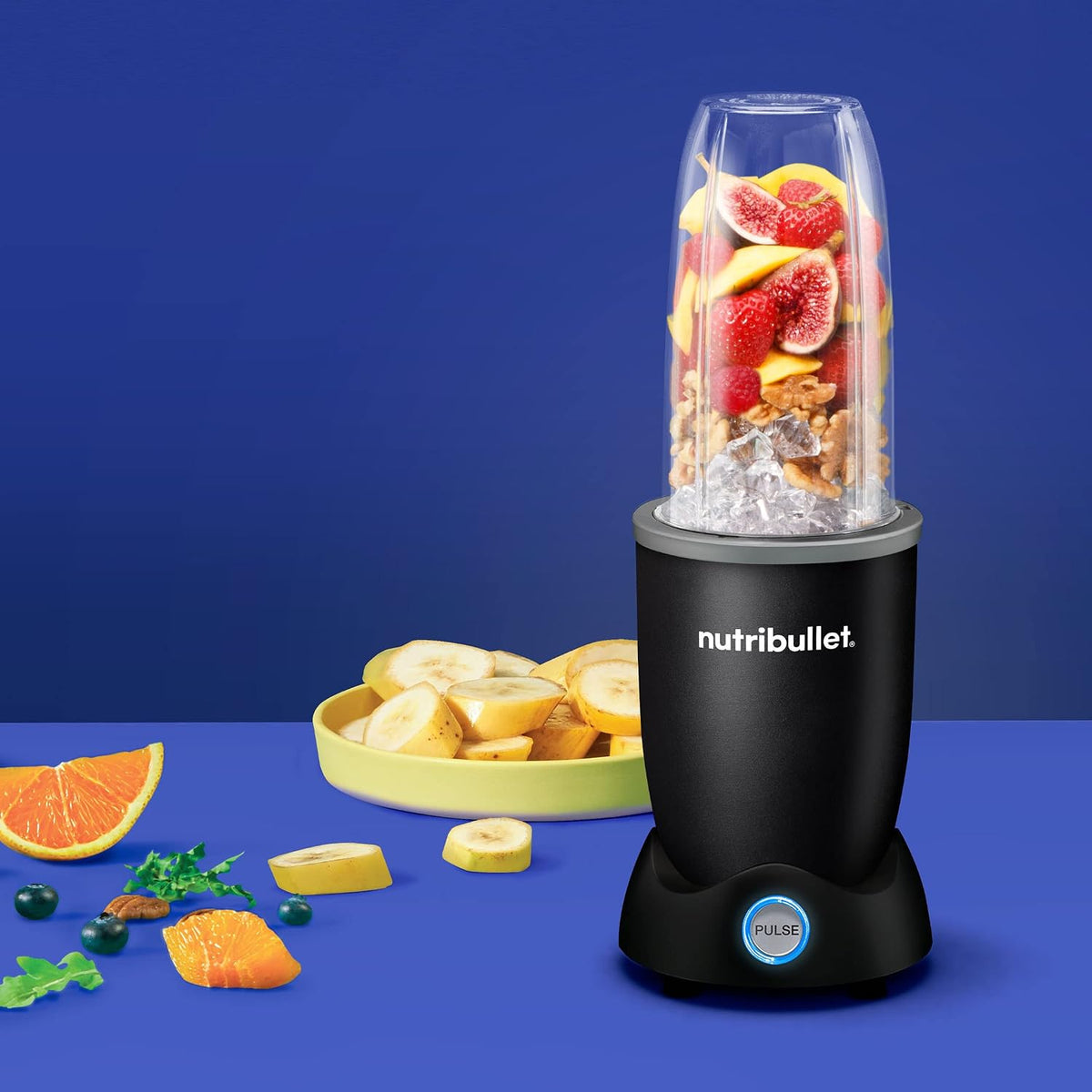Nutribullet Pro+ - Licuadora personal, pulso, 1200 W, negro mate, N12-1001MK