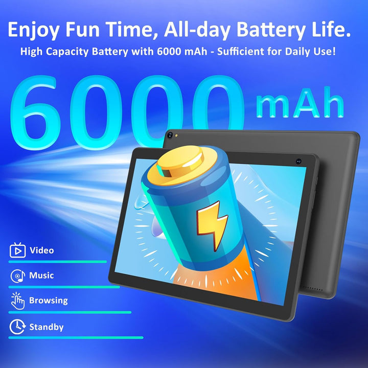 Tablet Android 15 de 10 pulgadas, 8GB RAM 32GB ROM Potente CPU de c...
