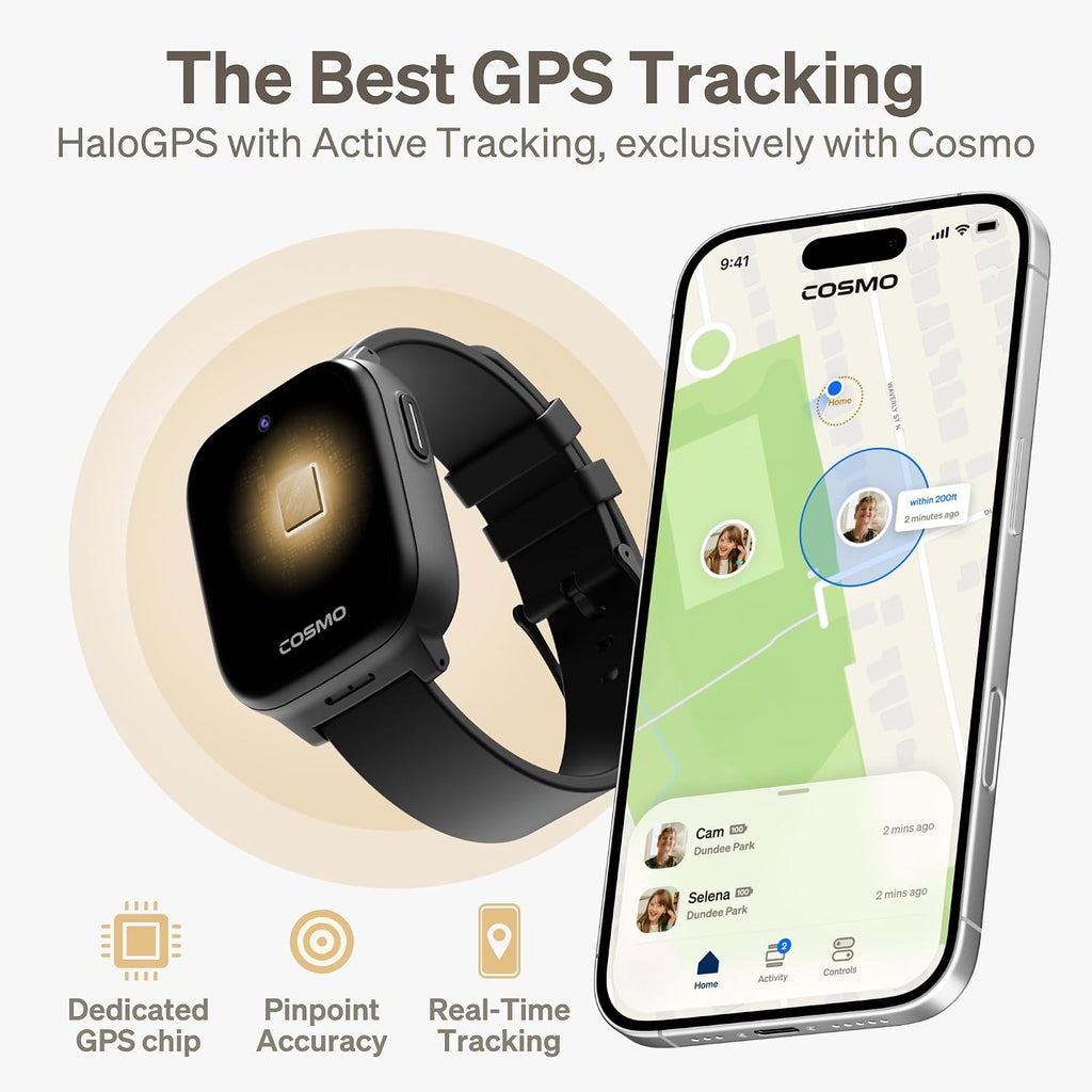 JrTrack 5 SE Kids Smart Watch de Cosmo | Reloj teléfono y rastreador GPS