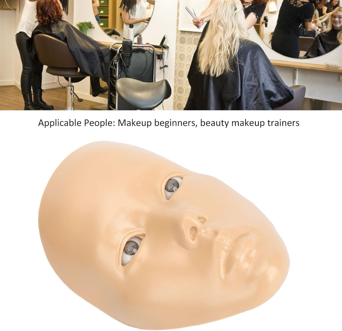 JTLB Cara de práctica de maquillaje con soporte de plástico 5D de s...
