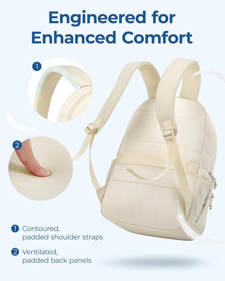 BAGSMART Mochila para portátil universitaria, mochila de viaje para...