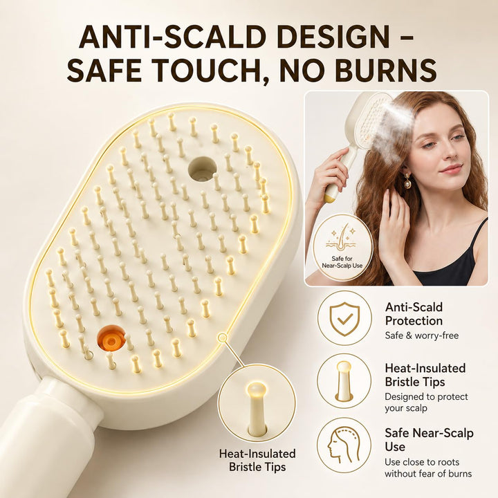 Cepillo de vapor para el cabello, cepillo eléctrico 2026, cepillo a...