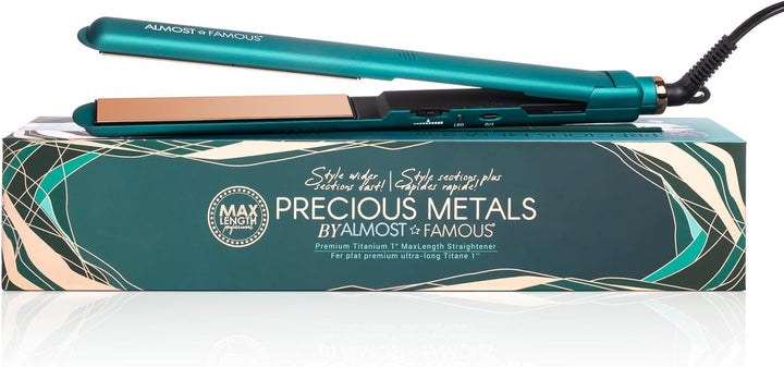 Almost Famous Plancha de titanio premium de 1 pulgada de longitud m...