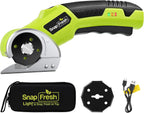 SnapFresh Tijeras eléctricas inalámbricas de 4V con batería de 2.0Ah y